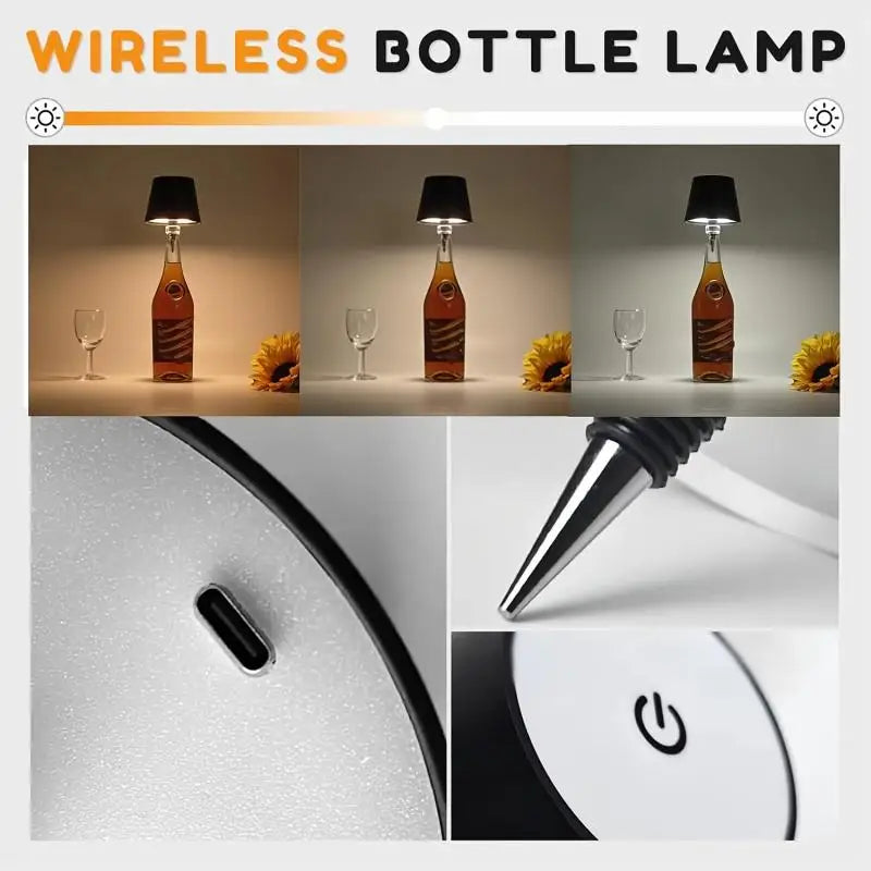 LuxLamp - Lámpara LED Inalámbrica para Botella