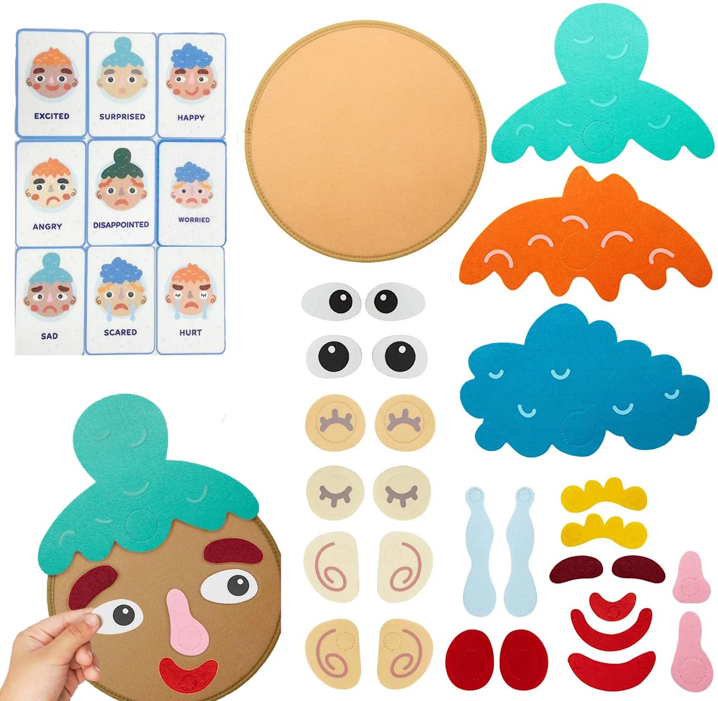 Juego Montessori de Expresiones Faciales