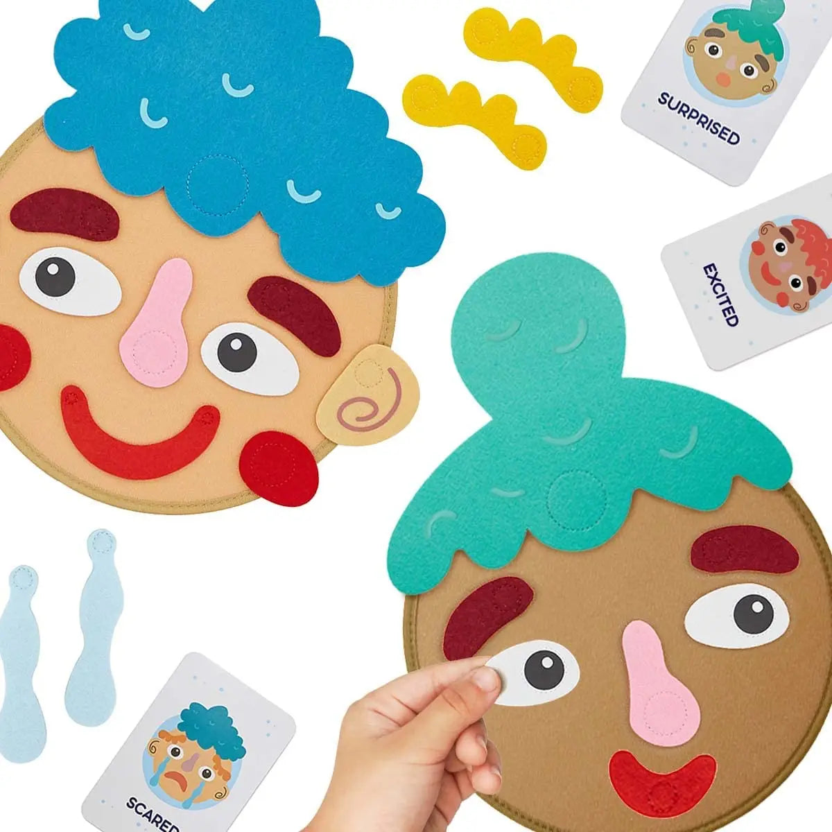 Juego Montessori de Expresiones Faciales